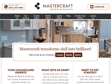 Tablet Screenshot of mastercraftmarble.com